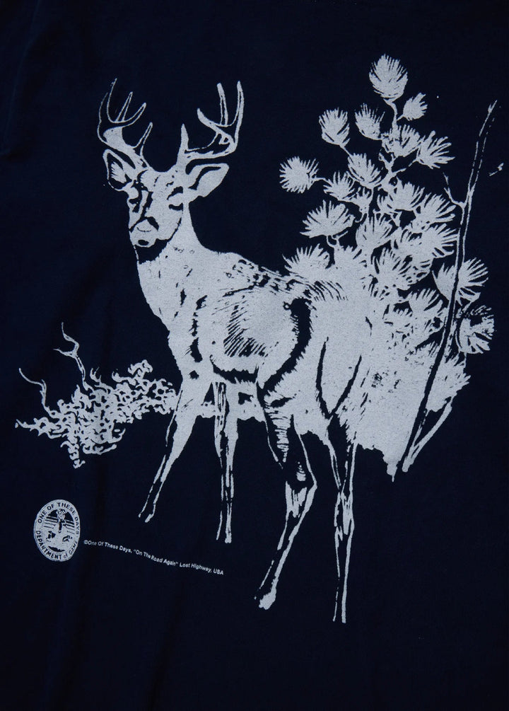 One of These Days - Old Timber Buck Longsleeve Washed Navy - Kalifornia Jean Bar