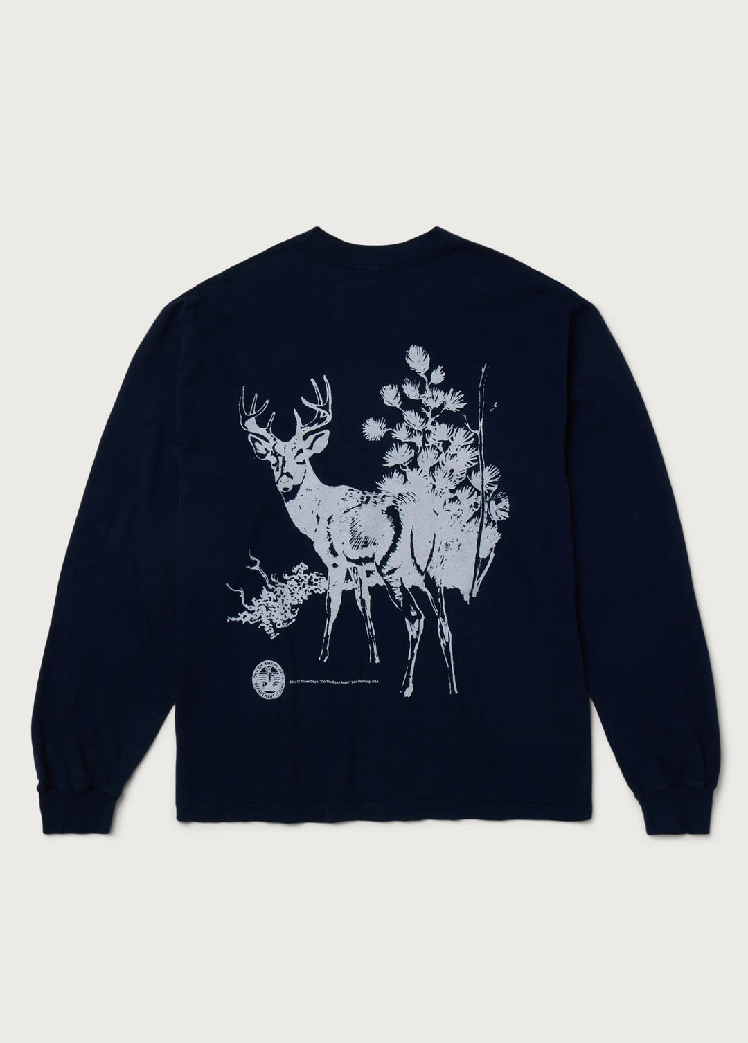 One of These Days - Old Timber Buck Longsleeve Washed Navy - Kalifornia Jean Bar