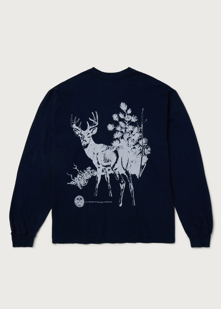 One of These Days - Old Timber Buck Longsleeve Washed Navy - Kalifornia Jean Bar