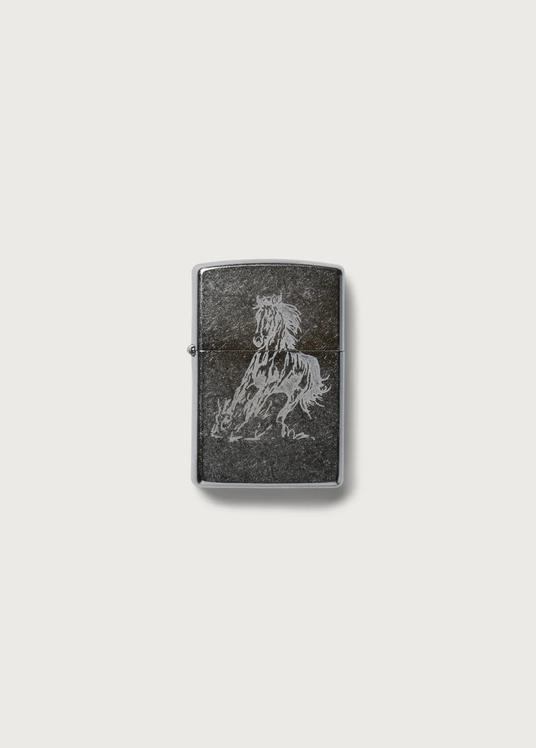 One of These Days - Silver Running Horse Zippo Lighter - Kalifornia Jean Bar
