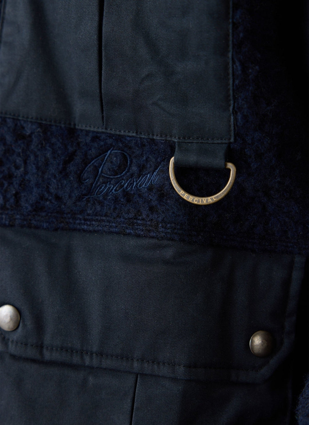 Percival - Fletcher Patchwork Jacket - Navy - Kalifornia Jean Bar