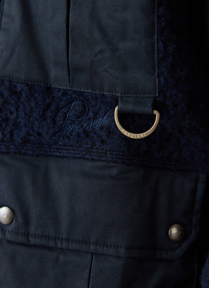 Percival - Fletcher Patchwork Jacket - Navy - Kalifornia Jean Bar