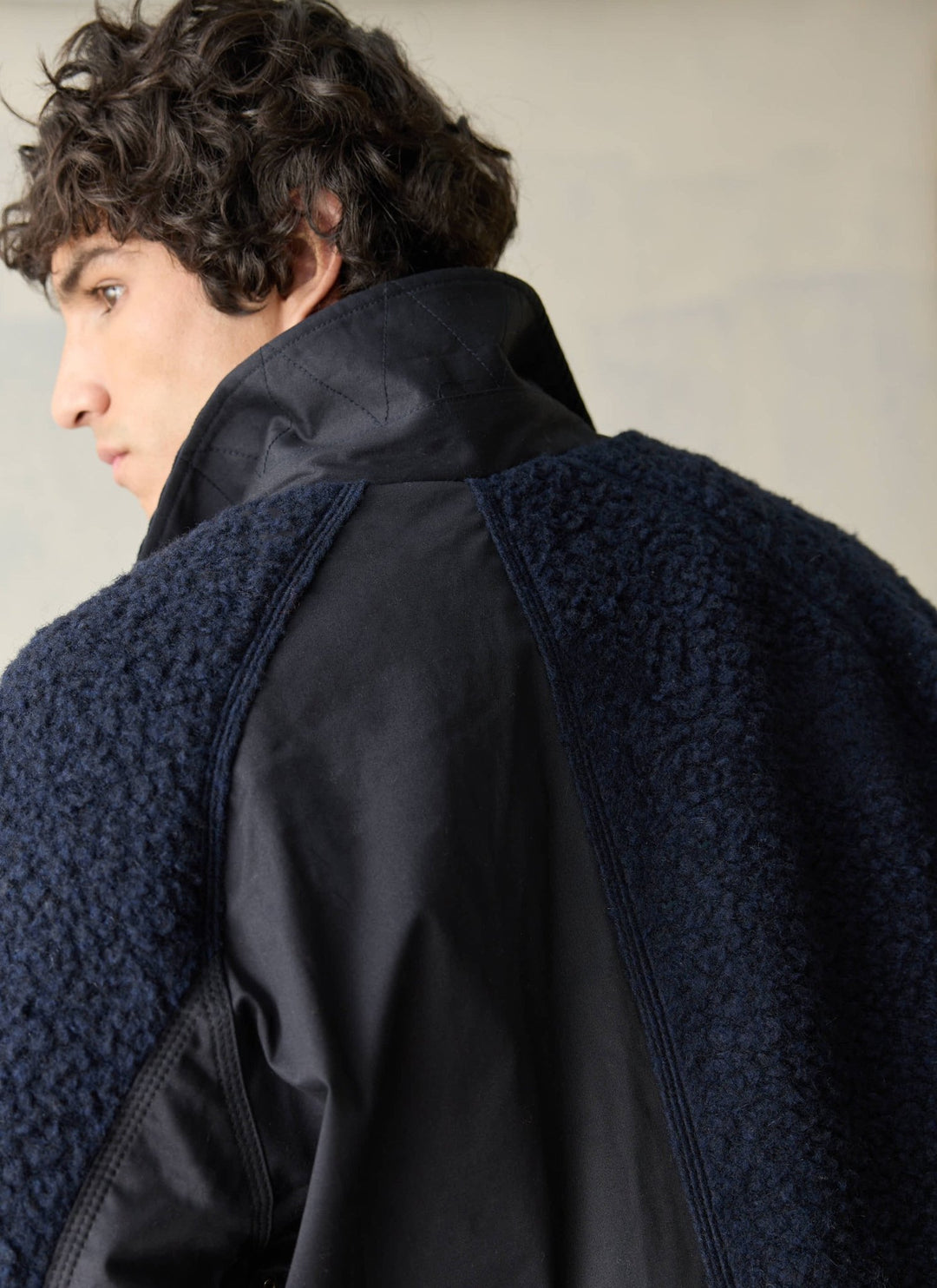 Percival - Fletcher Patchwork Jacket - Navy - Kalifornia Jean Bar