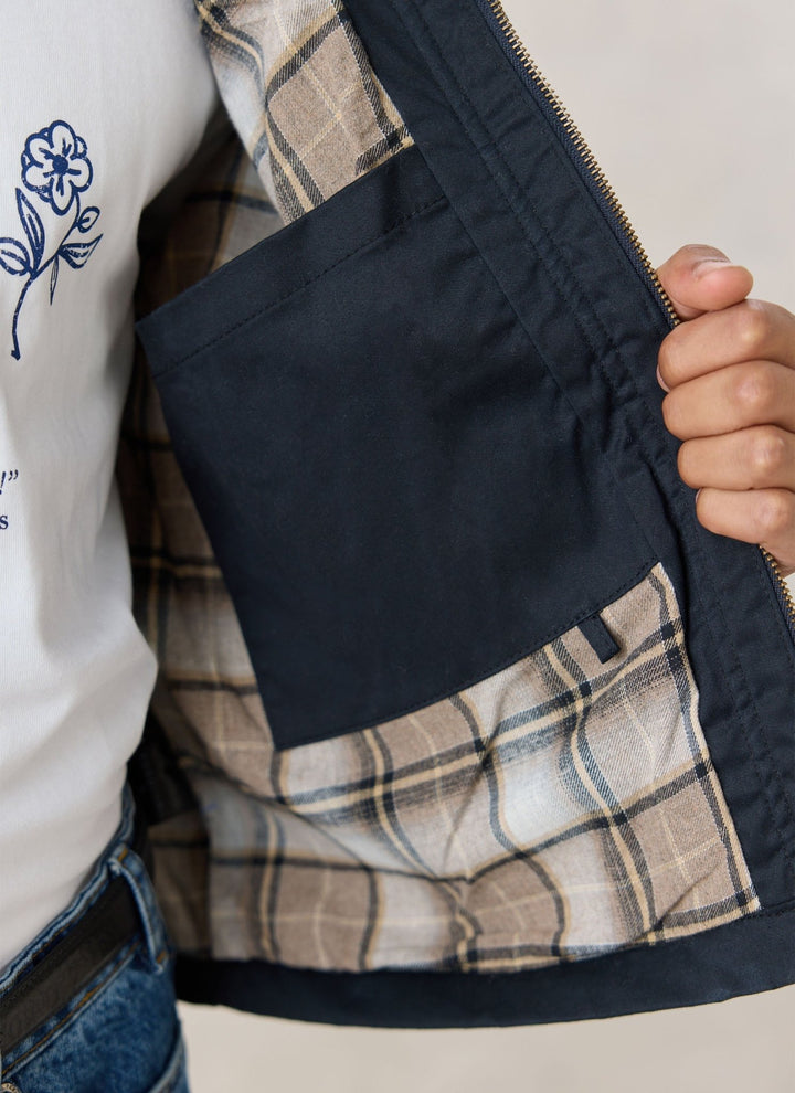 Percival - Fletcher Patchwork Jacket - Navy - Kalifornia Jean Bar