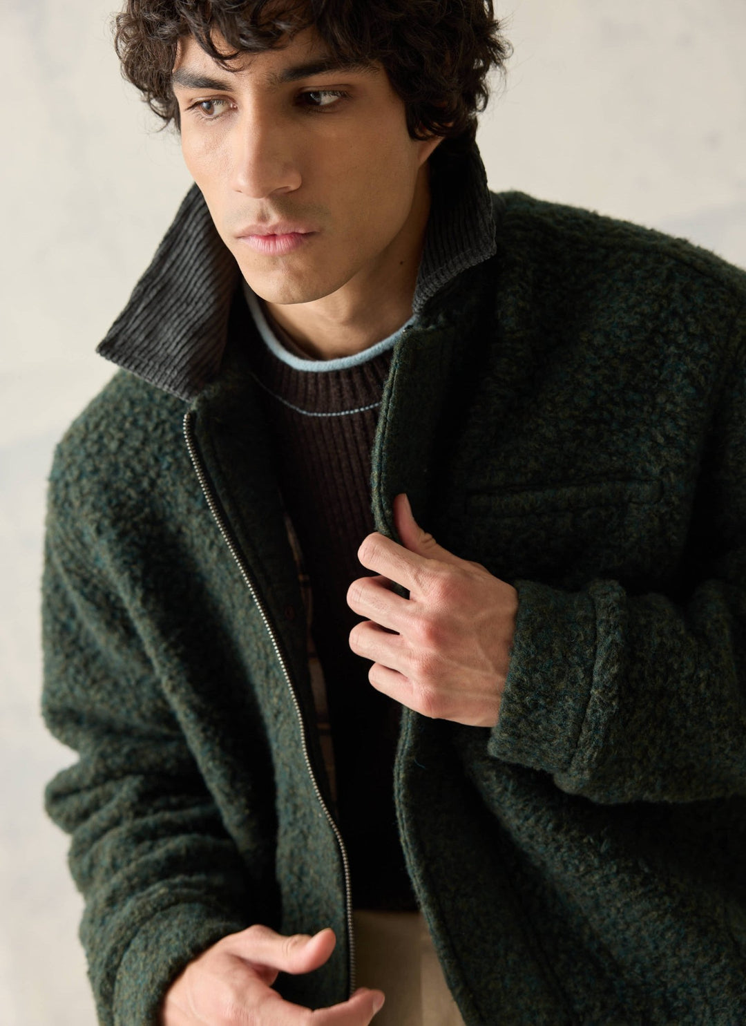 Percival - Murrey Casentino Boxy Jacket - Forest - Kalifornia Jean Bar