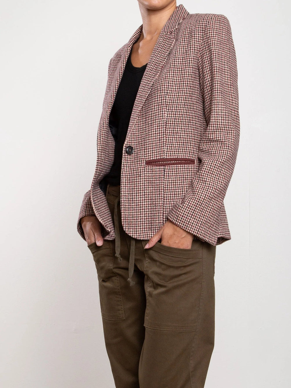 Pharoah - Cyrus Blazer Brighton Houndstooth - Kalifornia Jean Bar