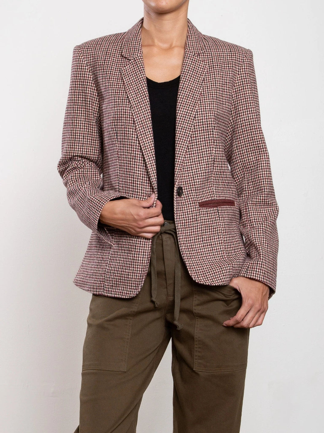Pharoah - Cyrus Blazer Brighton Houndstooth - Kalifornia Jean Bar