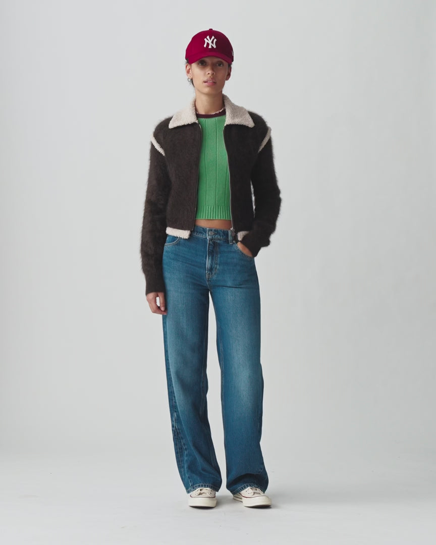 Guest in Residence - Burnt Cocoa Grizzly Frankie Jacket