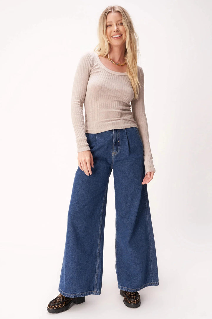 Project Social T - MW Ginger Root What's The Scoop Long Sleeve - Kalifornia Jean Bar