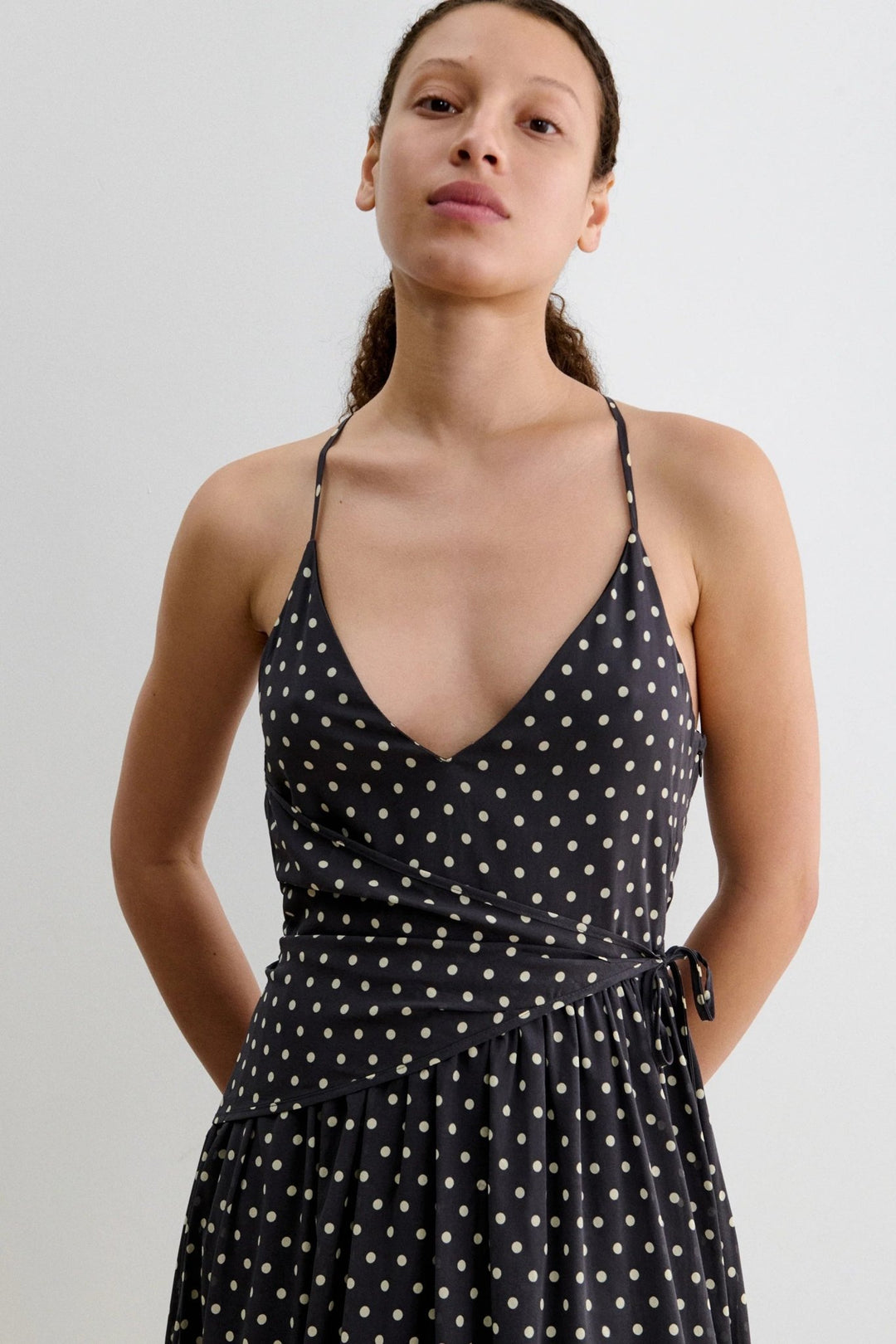 Rachel Comey - Ven Dress Polka Dot Charcoal - Kalifornia Jean Bar