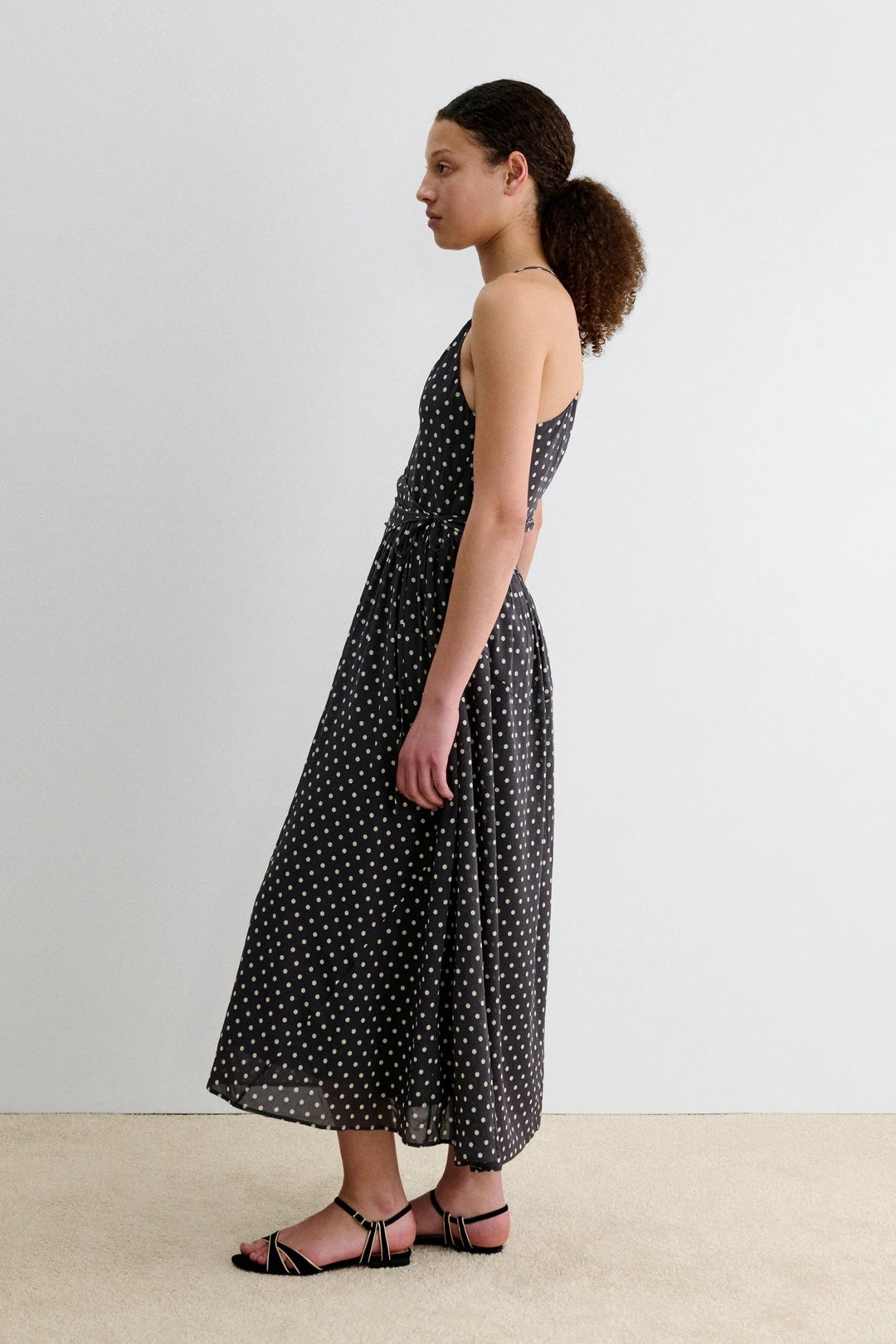 Rachel Comey - Ven Dress Polka Dot Charcoal - Kalifornia Jean Bar