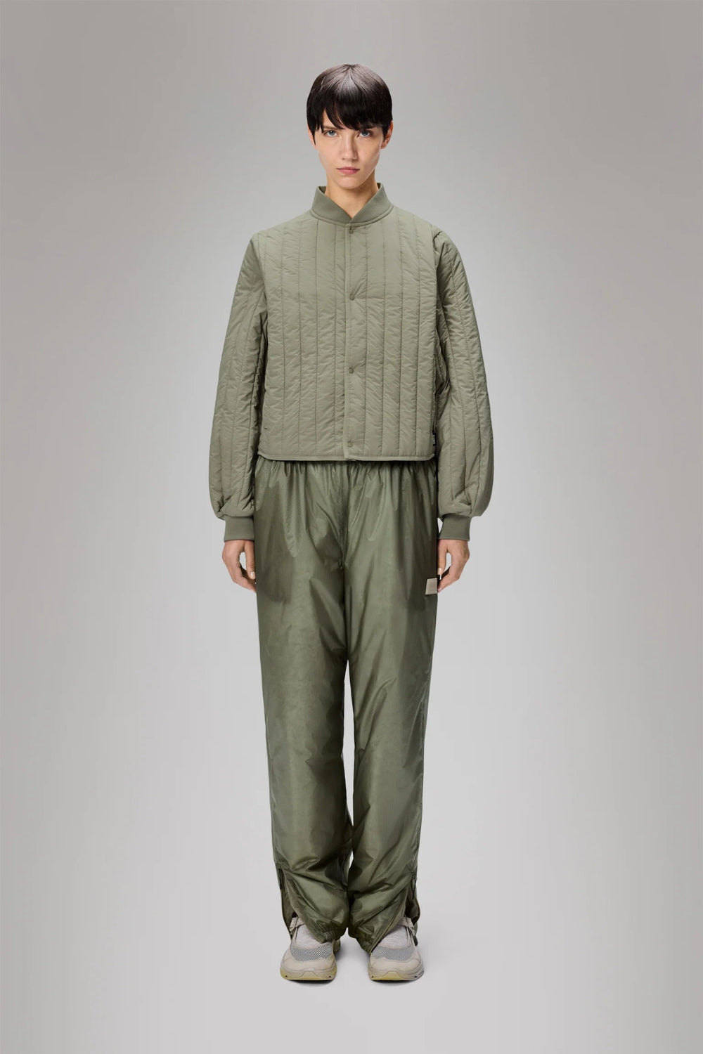 RAINS - Banja Liner Bomber W Jacket in Drift - Kalifornia Jean Bar