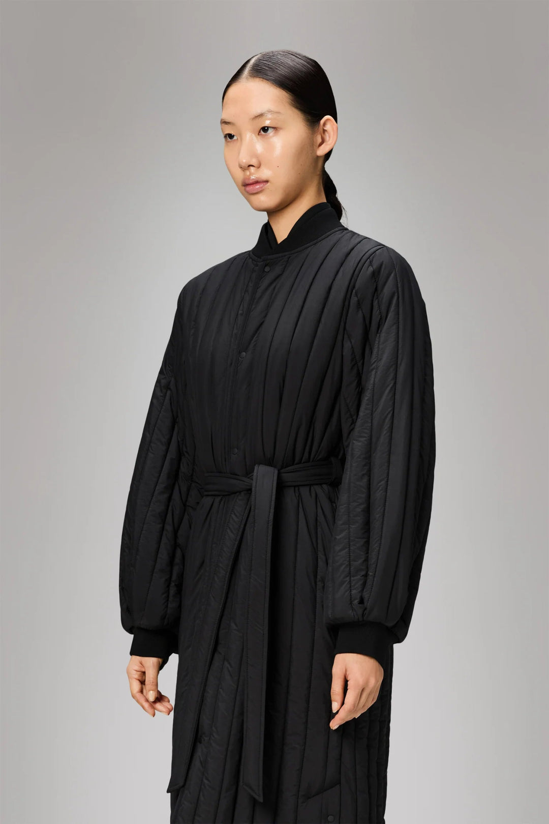 Rains - Banja Liner W Coat in Black - Kalifornia Jean Bar
