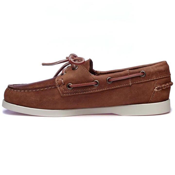 Sebago - Brown Tan Docksides Portland Crazy H Woman - Kalifornia Jean Bar