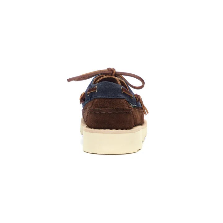 Sebago - Navy Cognac Cayuga Woman's Moccasin - Kalifornia Jean Bar