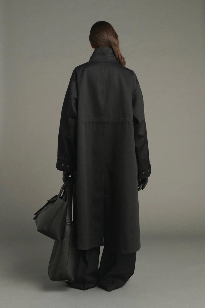 Soeur - Luce Reversible Oversized Parka in Noir/Beige - Kalifornia Jean Bar