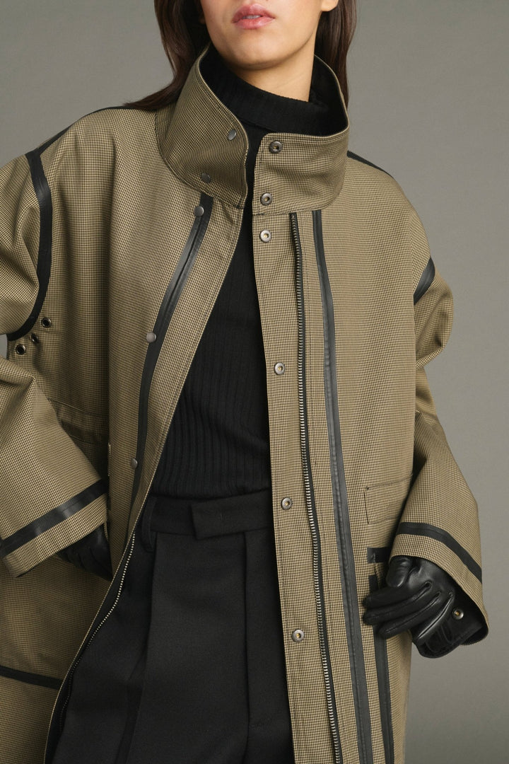 Soeur - Luce Reversible Oversized Parka in Noir/Beige - Kalifornia Jean Bar