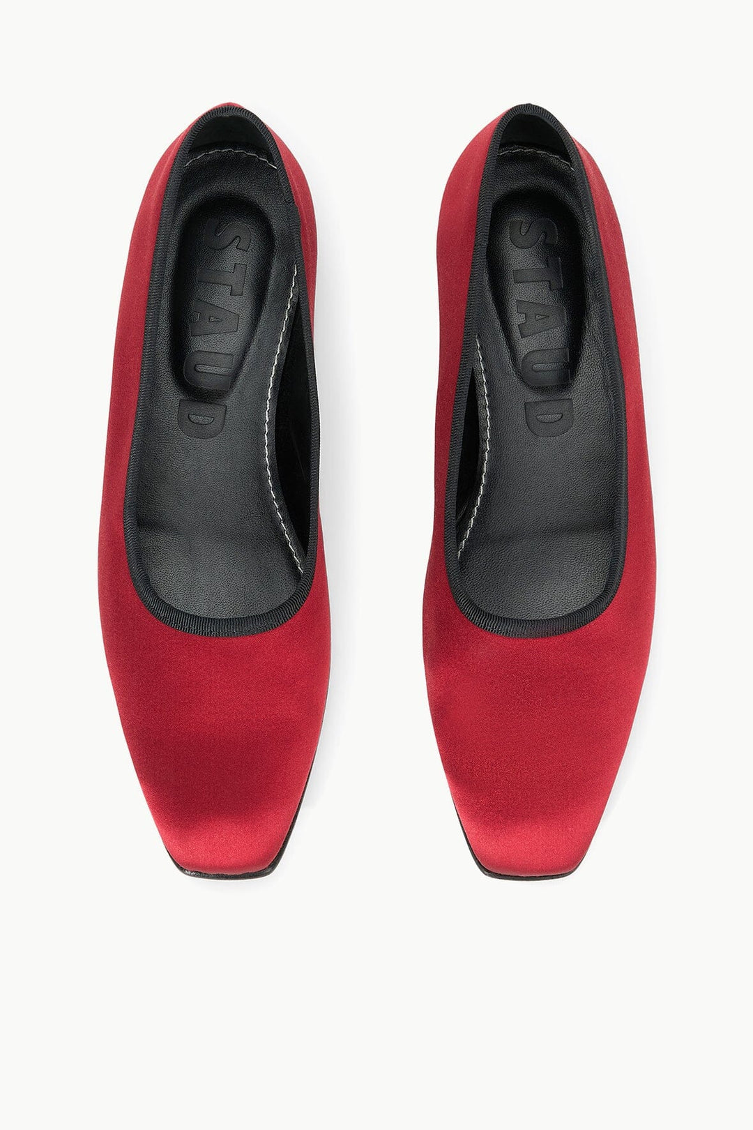 Staud - Keith Ballet Flat in Rouge - Kalifornia Jean Bar