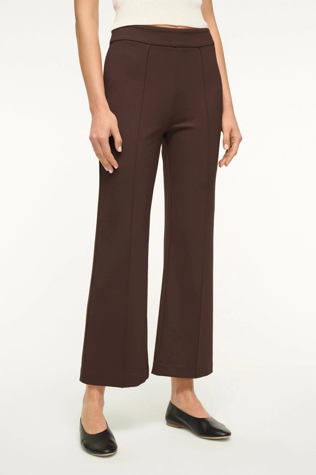 Staud - Knack Pant in Dark Chocolate - Kalifornia Jean Bar