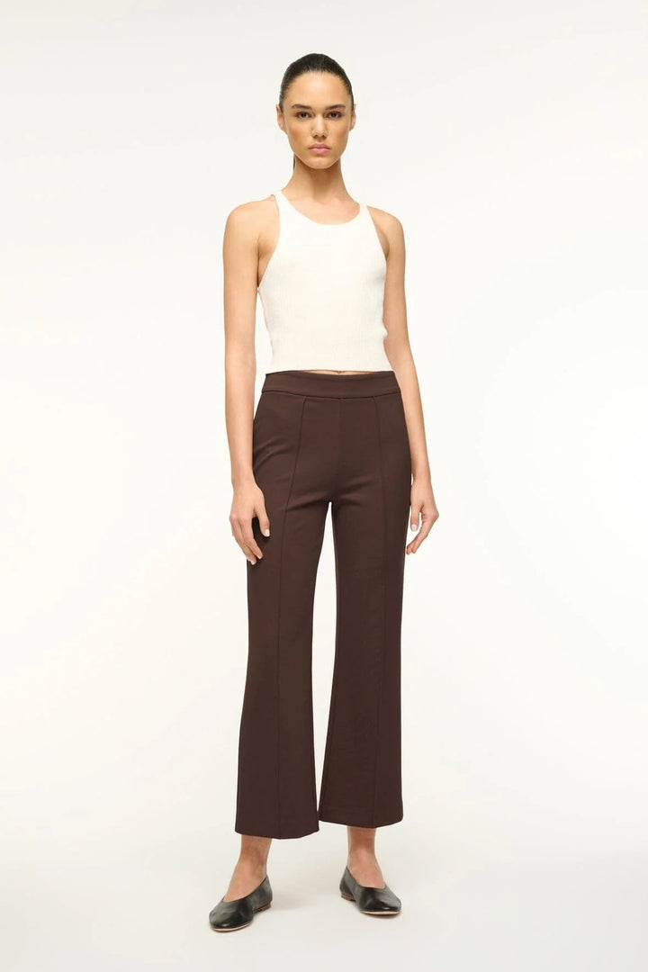 Staud - Knack Pant in Dark Chocolate - Kalifornia Jean Bar
