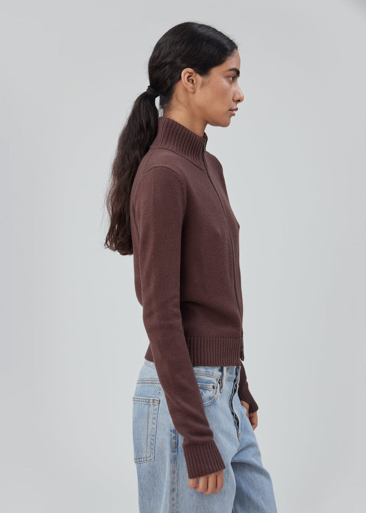 Still Here - Bleecker Zip in Chocolate Brown - Kalifornia Jean Bar