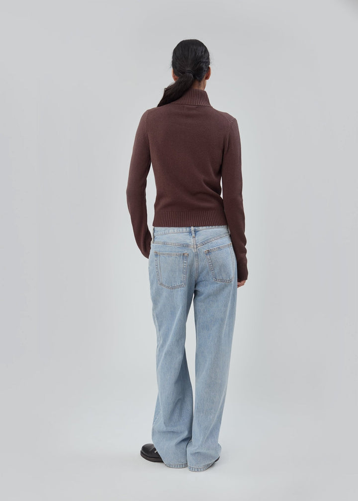 Still Here - Bleecker Zip in Chocolate Brown - Kalifornia Jean Bar