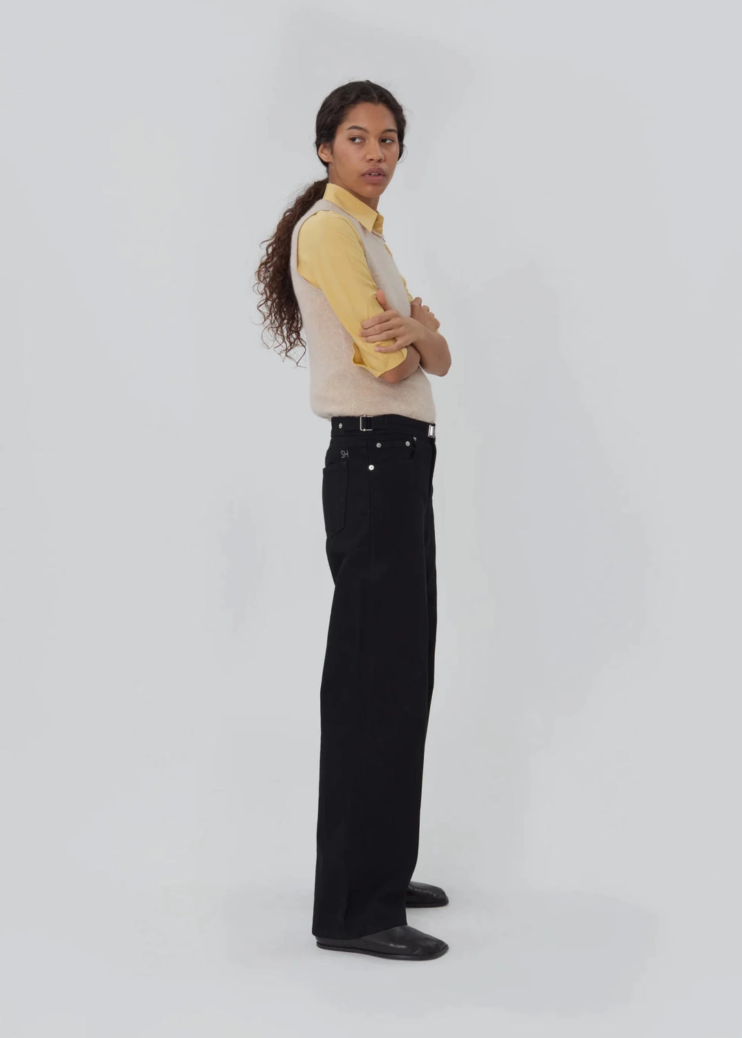 Still Here - Buckle Jean in Black - Kalifornia Jean Bar