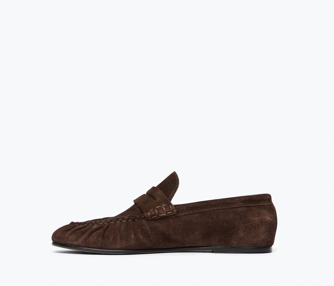 Freda Salvador - Sydnie Limited Edition Espresso Suede Penny Loafer