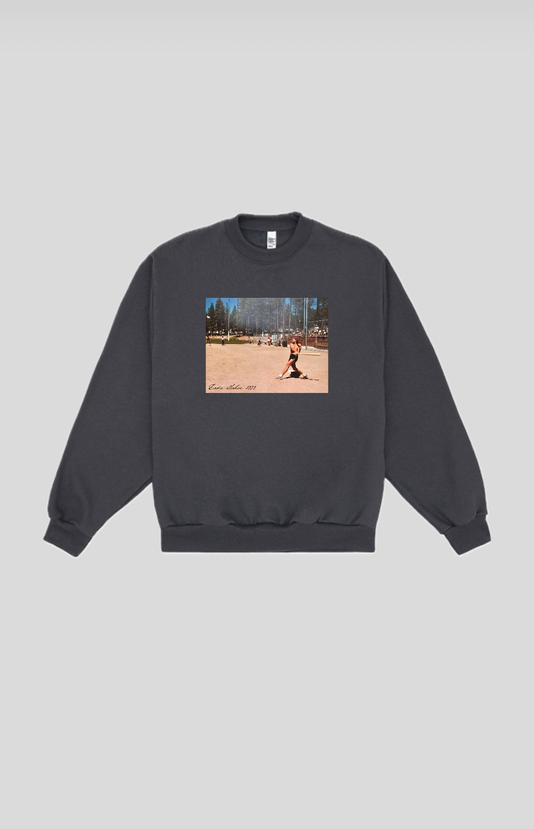 Tahoe Soul - Willie Crewneck in Vintage Grey - Kalifornia Jean Bar