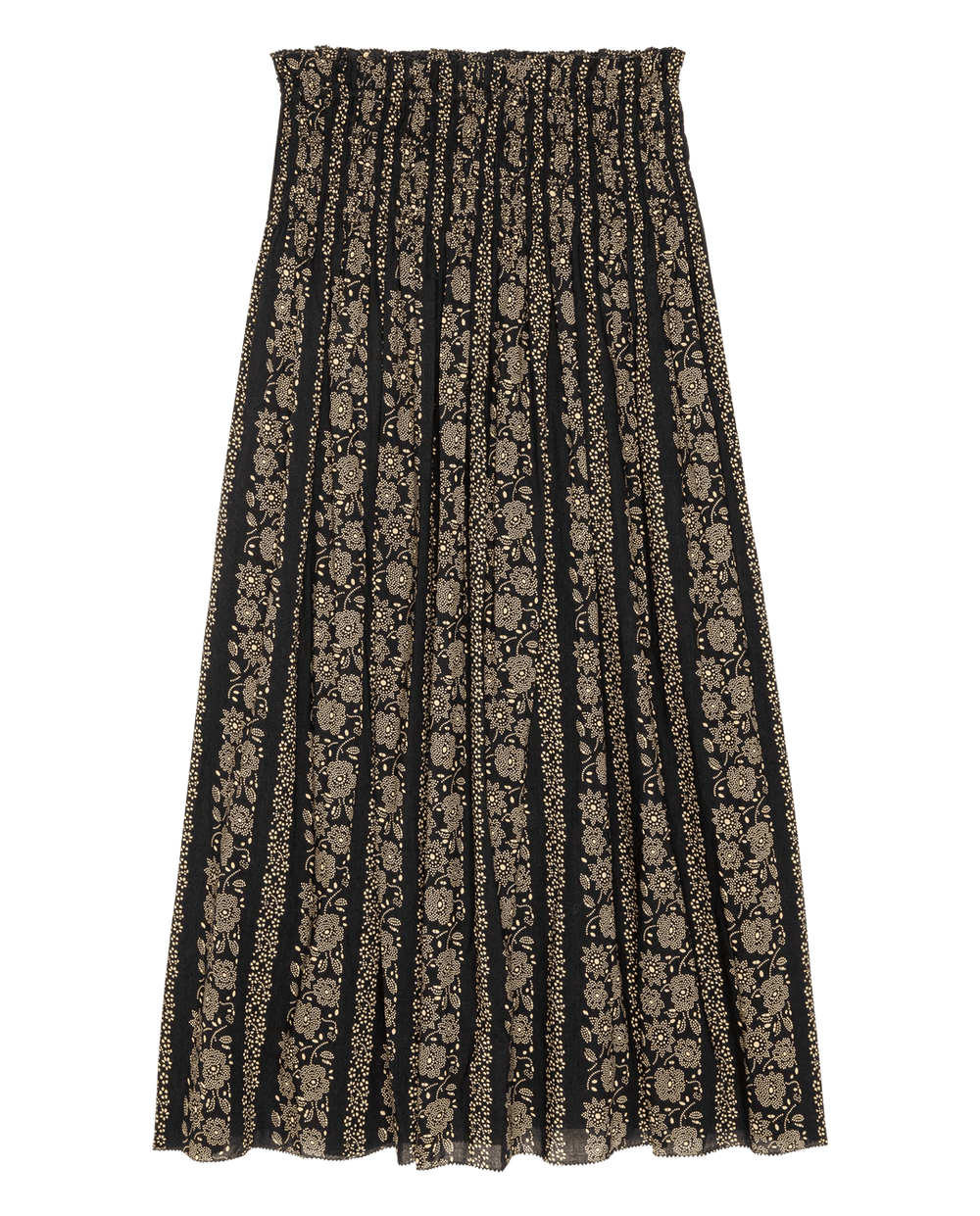 The Great - Canary Skirt Black Cream Token Floral - Kalifornia Jean Bar