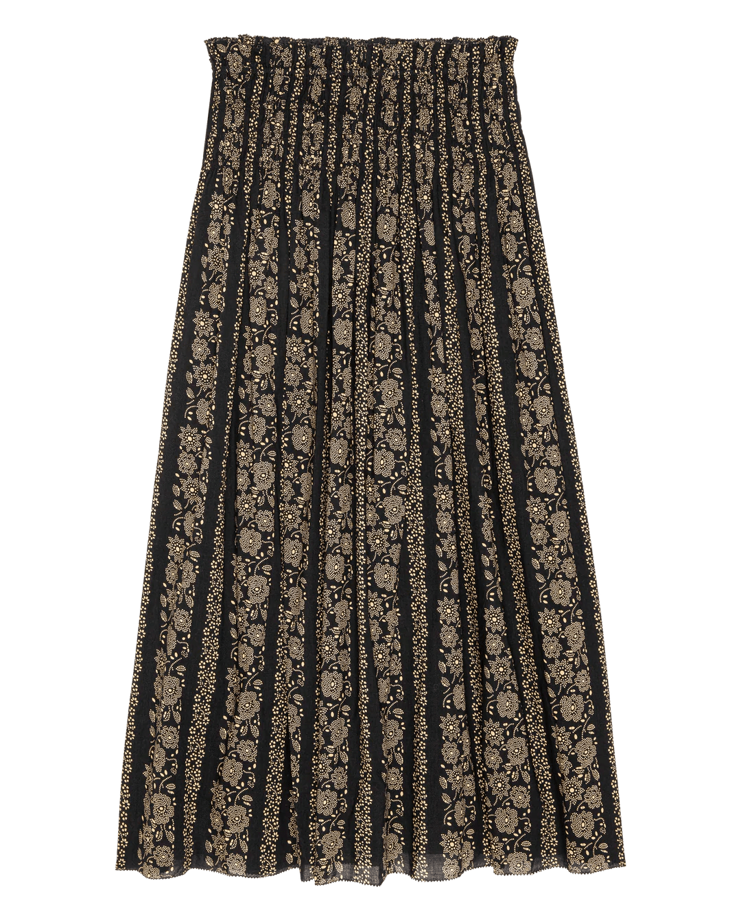 The Great - Canary Skirt Black Cream Token Floral - Kalifornia Jean Bar