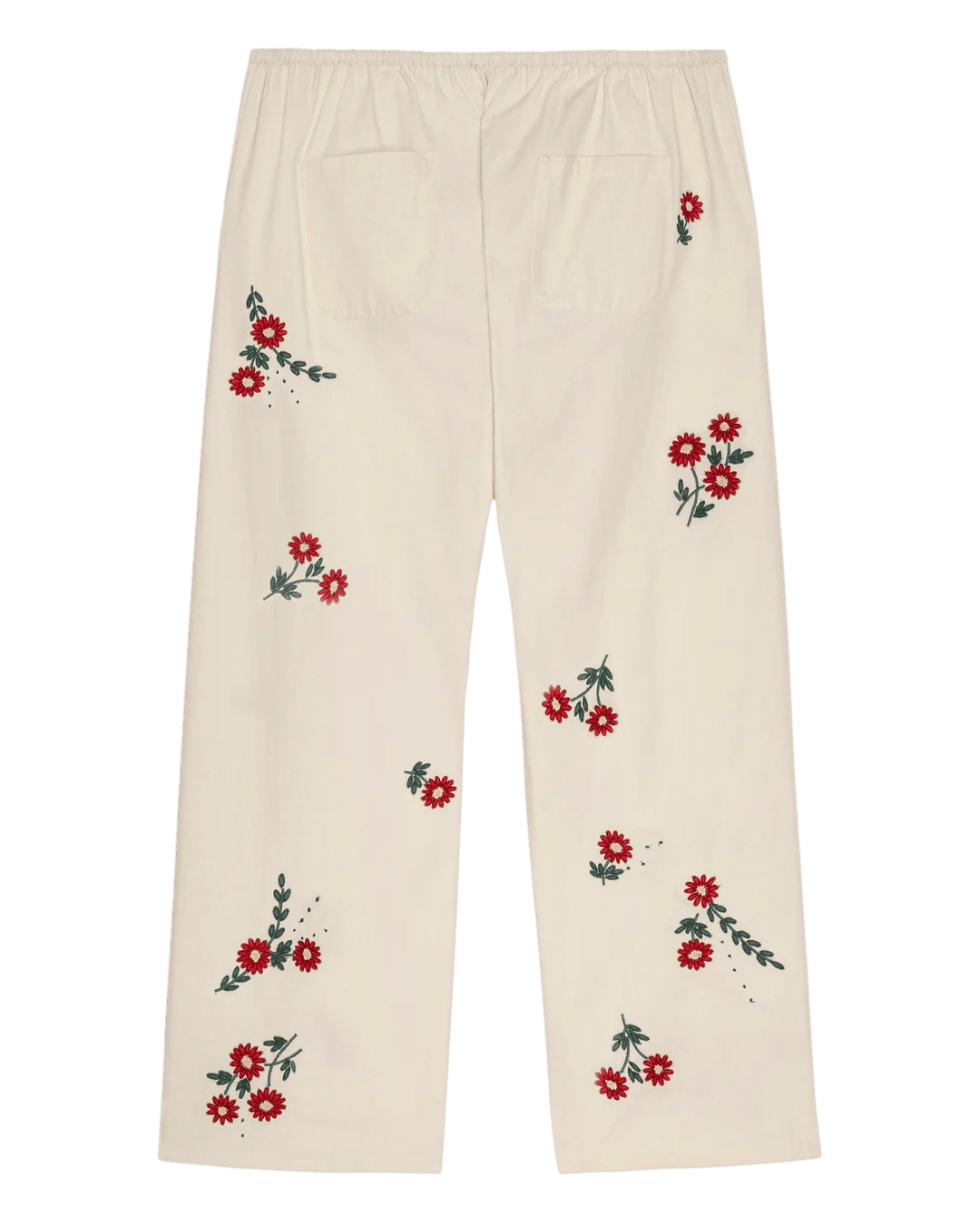 The Great - Easy Pant Natural Field Floral Emb - Kalifornia Jean Bar