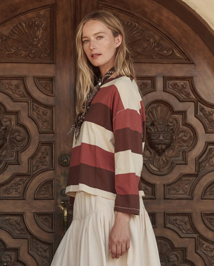 The Great - Field Tee Ashwood Stripe - Kalifornia Jean Bar
