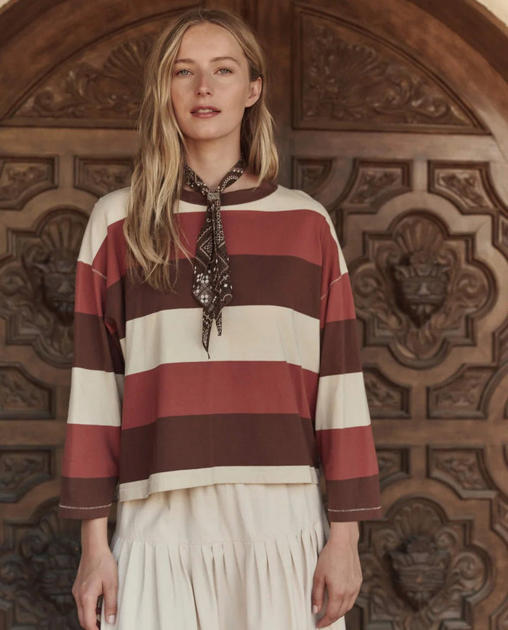 The Great - Field Tee Ashwood Stripe - Kalifornia Jean Bar