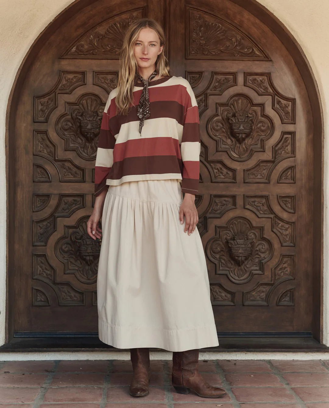 The Great - Field Tee Ashwood Stripe - Kalifornia Jean Bar