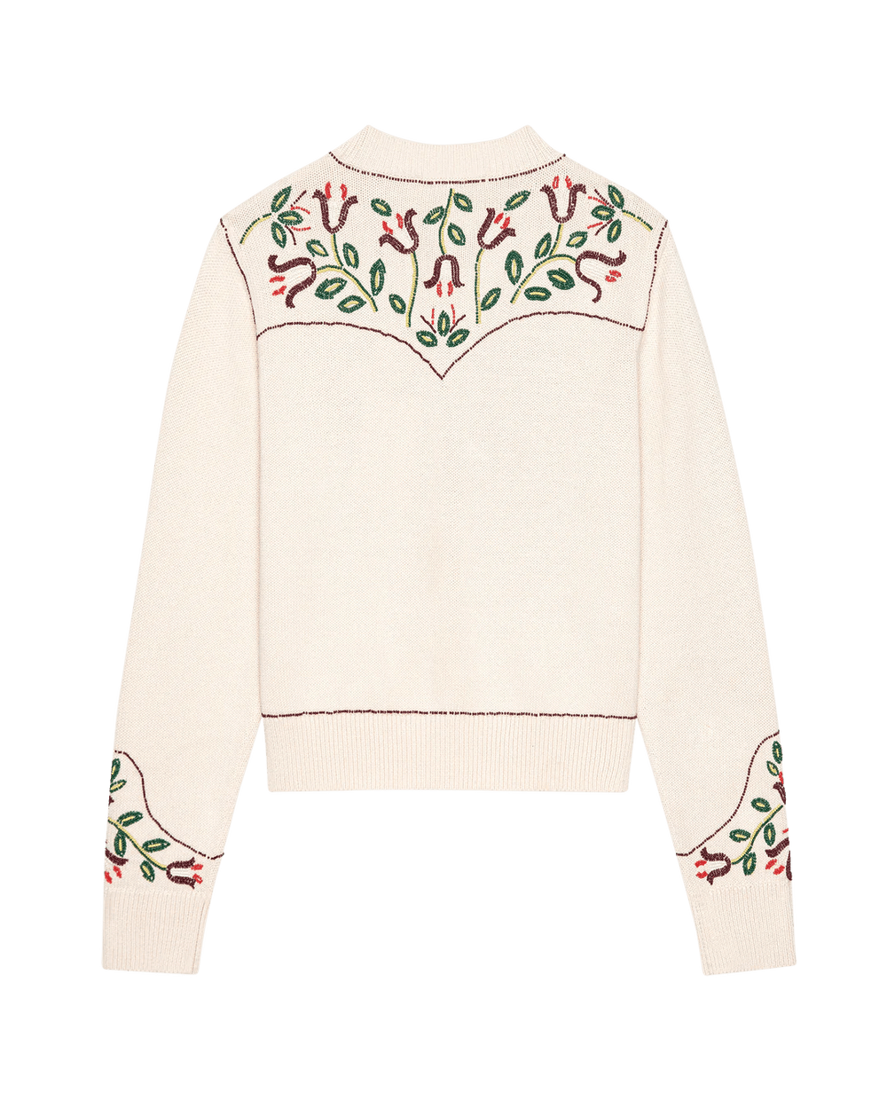 The Great - Natural Western Beaded Cardigan - Kalifornia Jean Bar