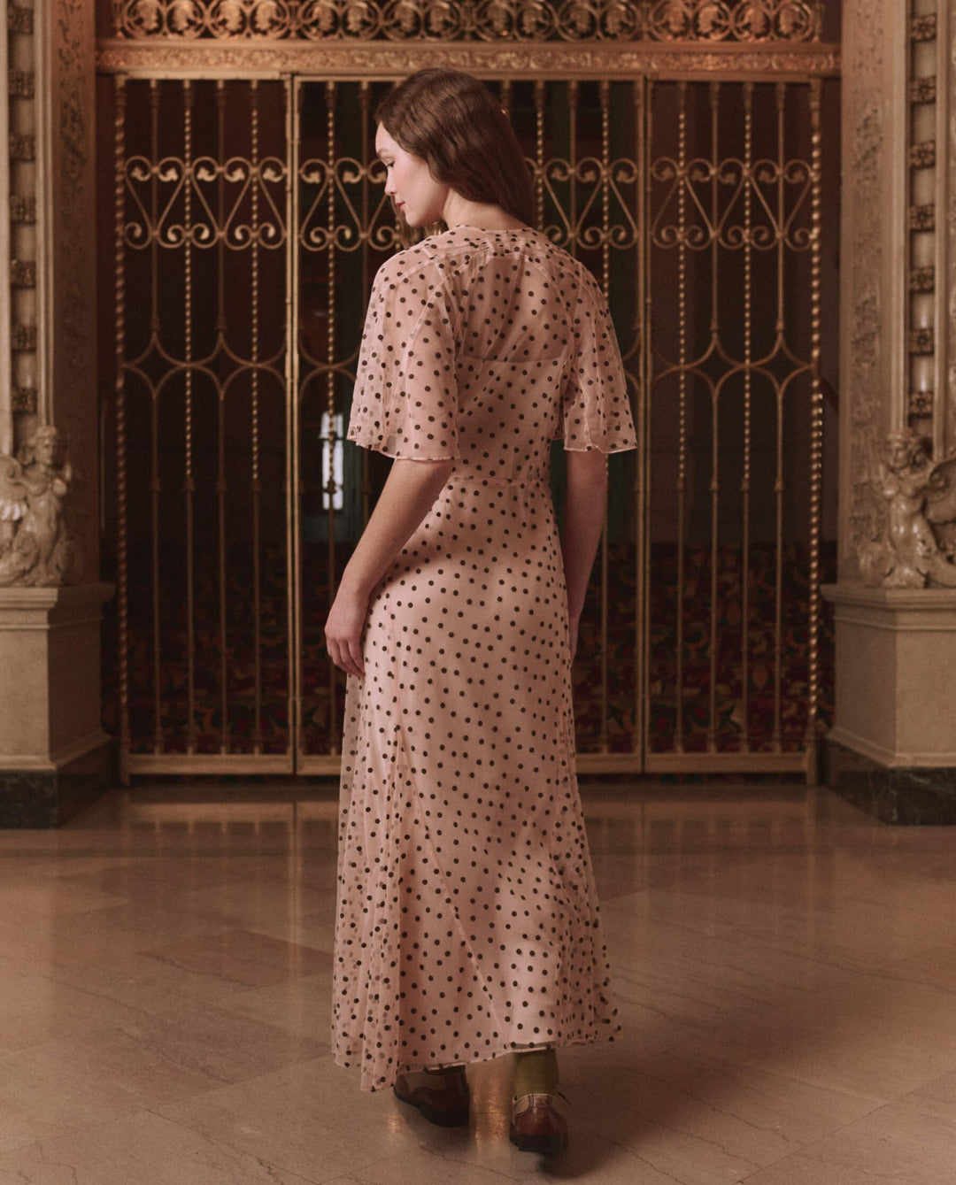 THE GREAT. - Pink Dot Festal Dress - Kalifornia Jean Bar
