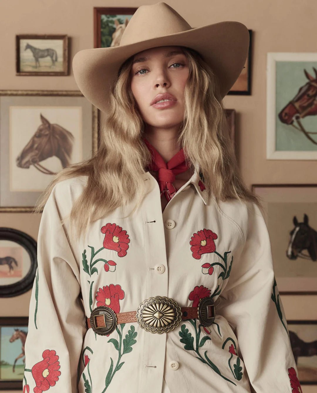The Great - Red Stetson Bandana - Kalifornia Jean Bar