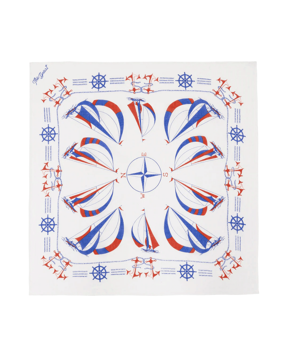 The Great - Sailboat Bandana White - Kalifornia Jean Bar