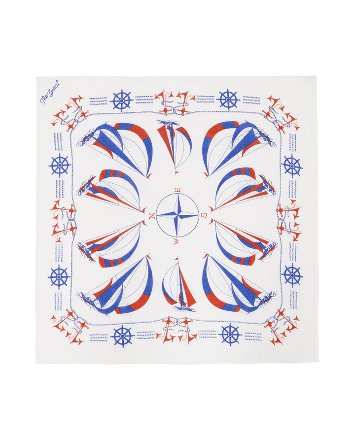 The Great - Sailboat Bandana White - Kalifornia Jean Bar