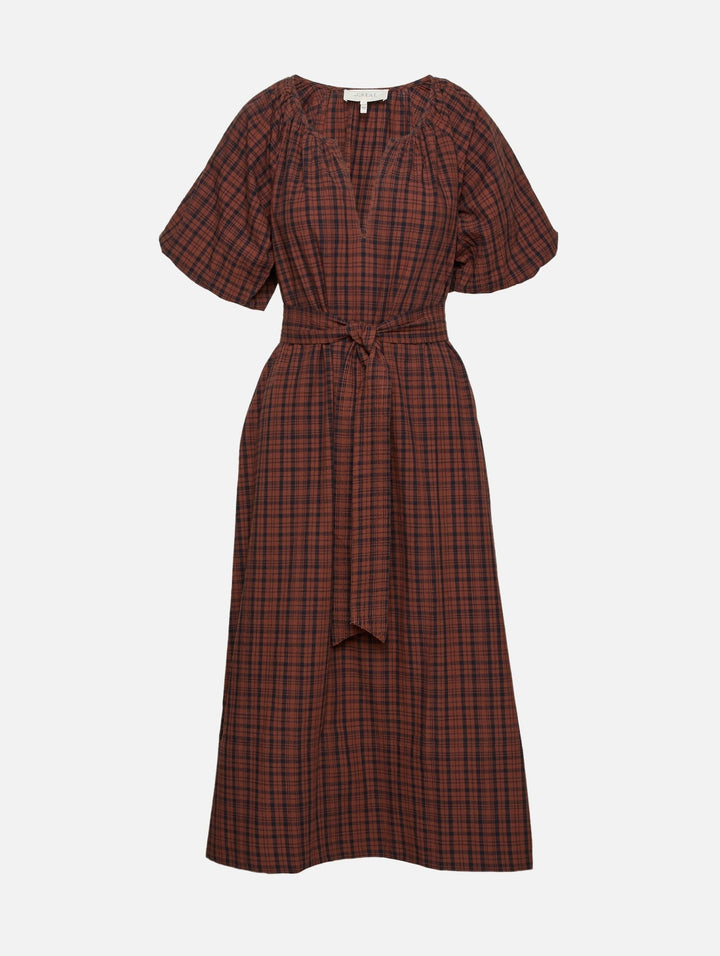 The Great -The Fairground Dress in Woodcrest Plaid - Kalifornia Jean Bar