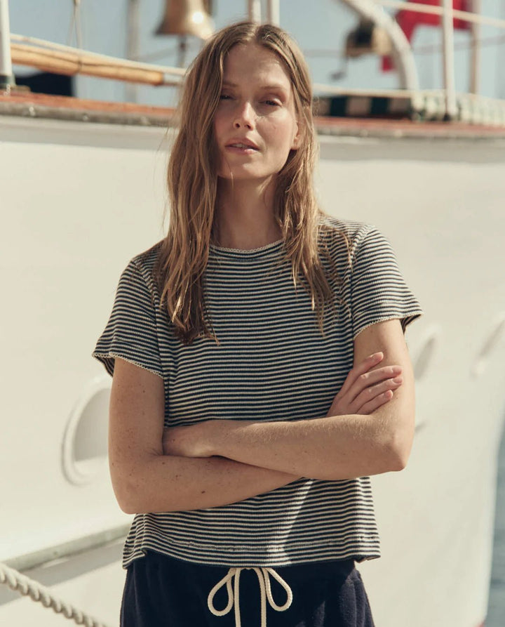 The Great - The Little Tee Navy Stripe - Kalifornia Jean Bar