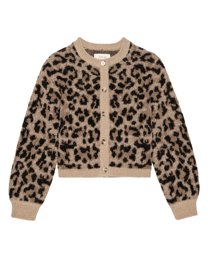 The Great - Windsor Cardigan in Leopard - Kalifornia Jean Bar