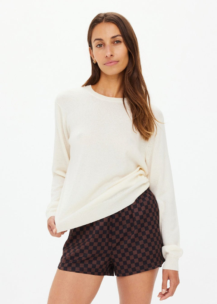 The Upside - Gisella Wool Sweater in Creme - Kalifornia Jean Bar