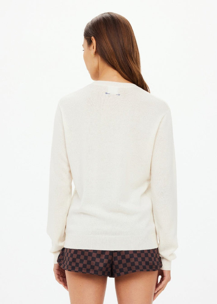 The Upside - Gisella Wool Sweater in Creme - Kalifornia Jean Bar