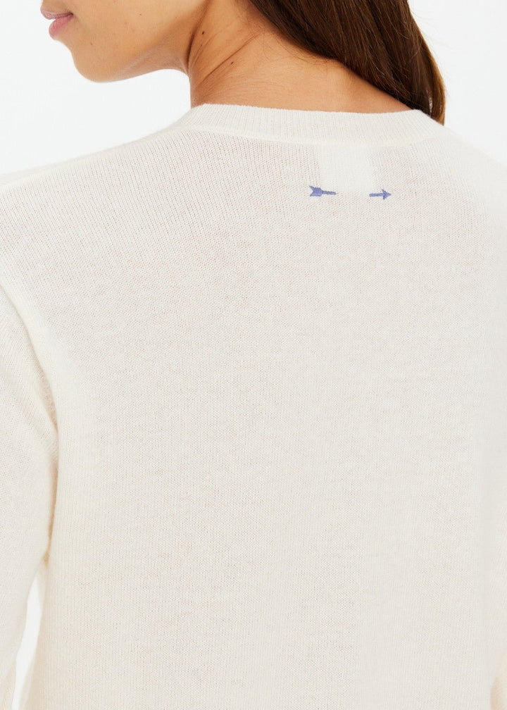 The Upside - Gisella Wool Sweater in Creme - Kalifornia Jean Bar