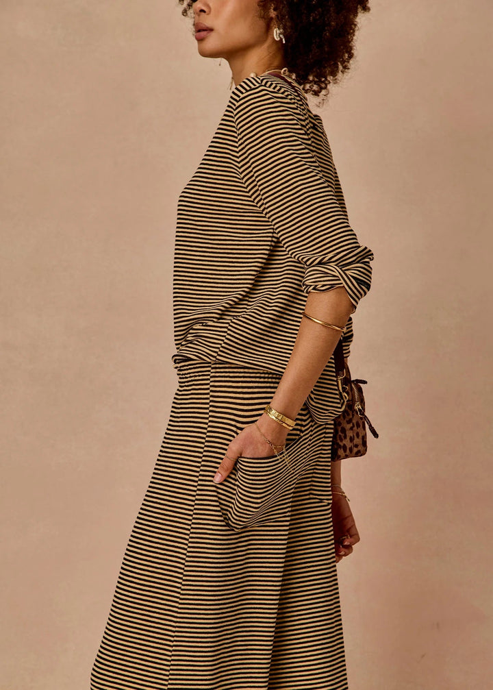 The Upside - Santos Adriel Split Pamt Stripe - Kalifornia Jean Bar