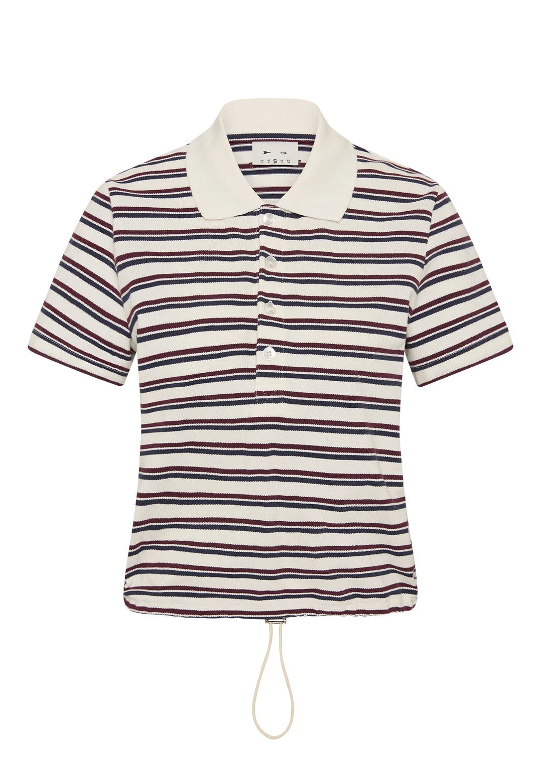 The Upside - Sophie Striped Cropped Polo - Kalifornia Jean Bar