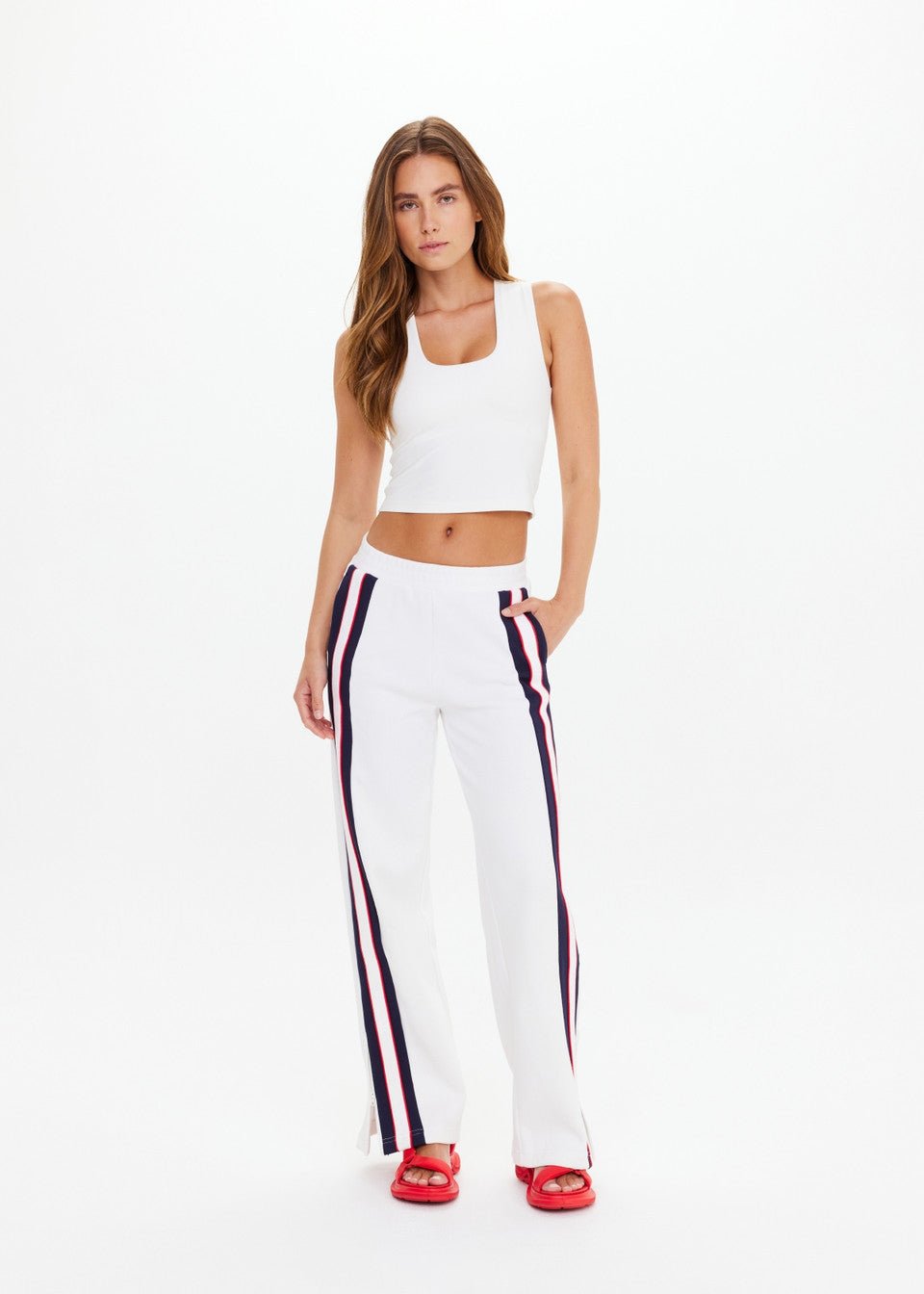 The Upside - White Pacific Wide Leg Cody Pant - Kalifornia Jean Bar