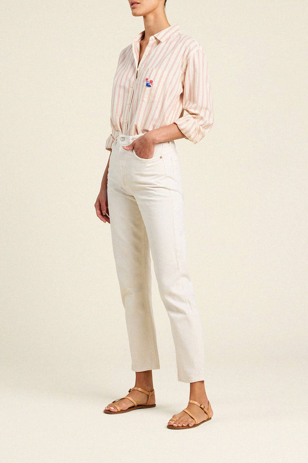 Trovata - Blake Shirt Porto Stripe - Kalifornia Jean Bar